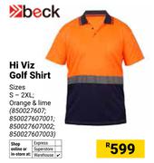 Beck Hi Viz Golf Shirt