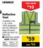 Hennox Reflective Vest 605106, 605119, 605116