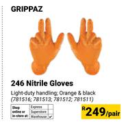 Grippaz 246 Nitrile Gloves-Per Pair