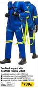 Double Lanyard With Scaffold Hooks & Belt 782354-Each