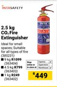 Inta safety 2.5kg CO2 Fire Extinguisher 385231