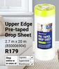 Fired Earth Upper Edge Pre Taped Drop Sheet 2.7m x 20m 850006904
