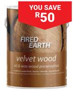 Fired Earth 5L Velvet Wood Preservative 529162