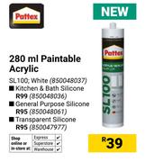 Pattex Paintable Acrylic (White) 850048037