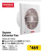 Eurolux Square Extractor Fan (White) 611963