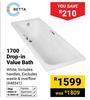 Betta 1700 Drop-In Value Bath Incl Handles And Excl Waste & Overflow (White) 648541