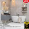 Lusso Ava Freestanding Bath (1.5m, Acrylic, White) 850023913