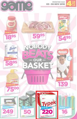 Game Namibia : Windhoek (3 Nov - 6 Nov 2016), page 1