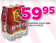 Hunters Gold NRB-6 x 330ml