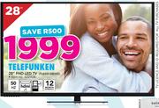 Telefunken 28" FHD LED TV TLEDD-28FHD