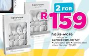 Haus Ware 24 Piece Cutlery Set-For 2