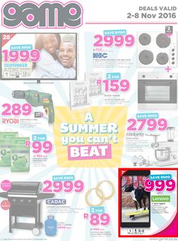 Game : A Summer You Can't Beat (2 Nov - 8 Nov 2016), page 1
