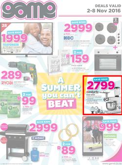 Game : A Summer You Can't Beat (2 Nov - 8 Nov 2016), page 1