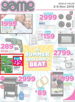 Game : A Summer You Can't Beat (2 Nov - 8 Nov 2016), page 1