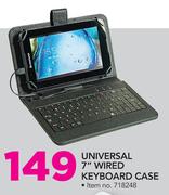 Universal 7" Wired Keyboard Case
