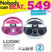 Logik Portable CD/USB Radio RSH441869-Each
