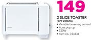 Logik 2 Slice Toaster LPT200NW
