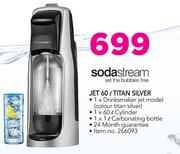 SodaStream Jet 60Ltr Titan Silver