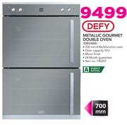 Defy Metallic Gourmet Double Oven DBO468