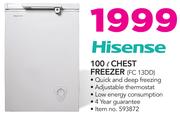 Hisense 100Ltr Chest Freezer FC13DD
