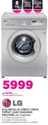 LG 8Kg Metallic Direct Drive Front Load Washing Machine MET F12B8TDP5