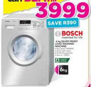 Bosch 6Kg Silver Front Load Washing Machine