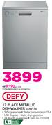 Defy 12 Place Metallic Dishwasher DDW176