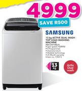 Samsung 13Kg Active Dual Wash Top Load Washing Machine WA13J5710SG F