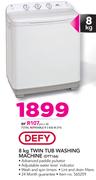Defy 8Kg Twin Tub Washing Machine DTT166