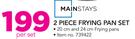 Mainstays 2 Piece Frying Pan Set-Per Set