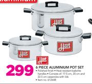 Hart 6 Piece Aluminium Pot Set