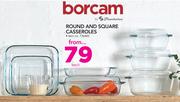 Borcam Round And Square Casseroles-Each