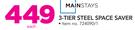 Mainstays 3 Tier Steel Space Saver