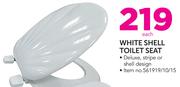Always Home White Shell Toilet Seat
