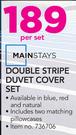 Mainstays Double Stripe Duvet Cover Set-Per Set