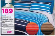 Mainstays Queen Stripe Duvet Cover Set-Per Set