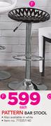 Pattern Bar Stool-Each