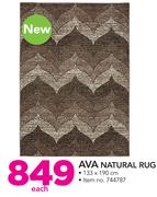 Ava Natural Rug 133x190Cm-Each