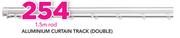 Decorland Aluminium Curtain Track(Double) 1.5m Rod