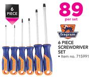Fragram 6 Piece Screw Driver Set-Per Set