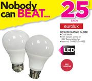 Eurolux 6W LED Classic Globe-Each