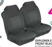 Stingray Explorer 2 Piece Front Black Seat Covers-Per Set