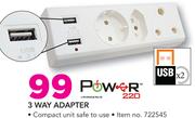 Power22 3 Way Adapter