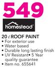Homestead Roof Paint-20Ltr