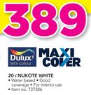 Dulux Maxi Cover Nukote White-20Ltr
