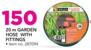 Garden Master 20m Garden Hose With Fitting