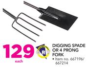 GRT Digging Spade Or 4 Prong Fork-Each