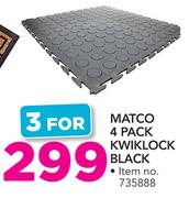 Matco 4 pack Kwiklock Black-For 3