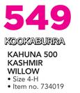 Kookaburra Kahuna 500 Kashmir Willow Size 4-H