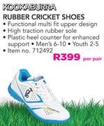 Kookaburra Rubber Cricket Shoes-Per Pair
